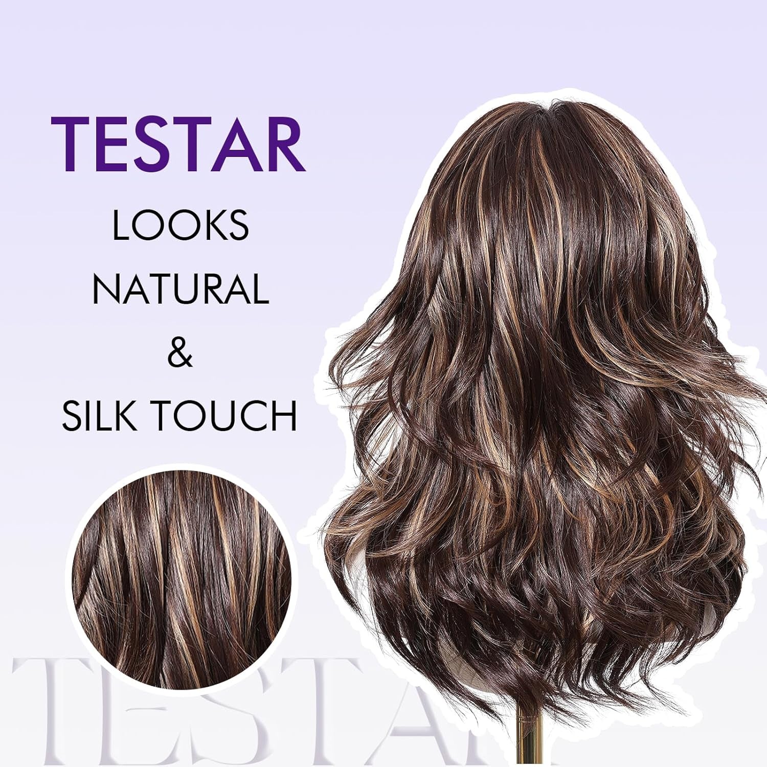 Short Brown Bob Wigs for Women Shoulder Length Brown Mixed Blonde Curly Wigs with Curtain Bangs Synthetic Heat Resistant Wigs for Daily Party Use 18IN